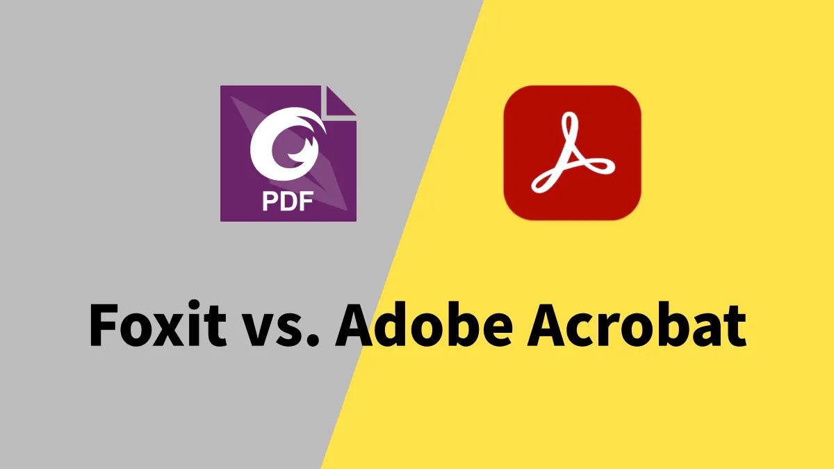 Foxit PDF Reader vs Adobe Acrobat compare